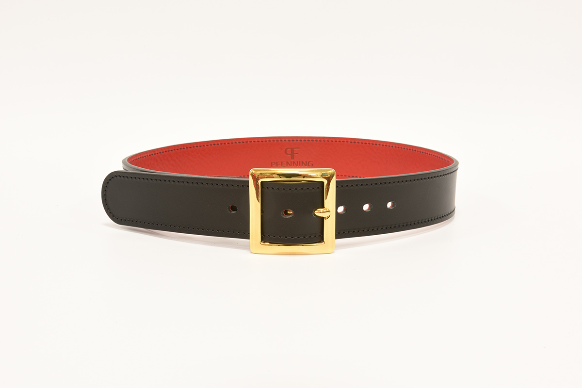 Gia 24k Gold Luxury Leather Belt – PFenning Leather
