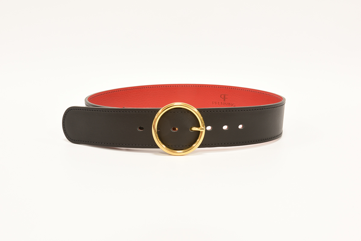 Gia 24k Gold Luxury Leather Belt – PFenning Leather